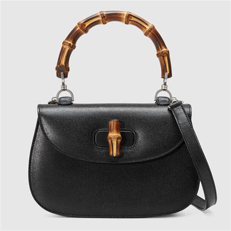 2010 gucci borsa bamboo bar leather bag|Gucci bamboo handle.